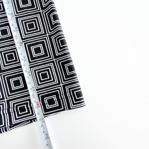 Thyme Maternity V-Neck Bell Sleeve Dress Black White Women's S Stretchy - Picture 7 of 7